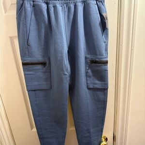 Old Navy Slate Blue Cargo Jogger Sweatpants